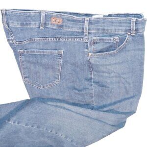Lee Plus Straight Leg High Rise Relaxed Fit Denim Jeans Instant Slim Wms 4X